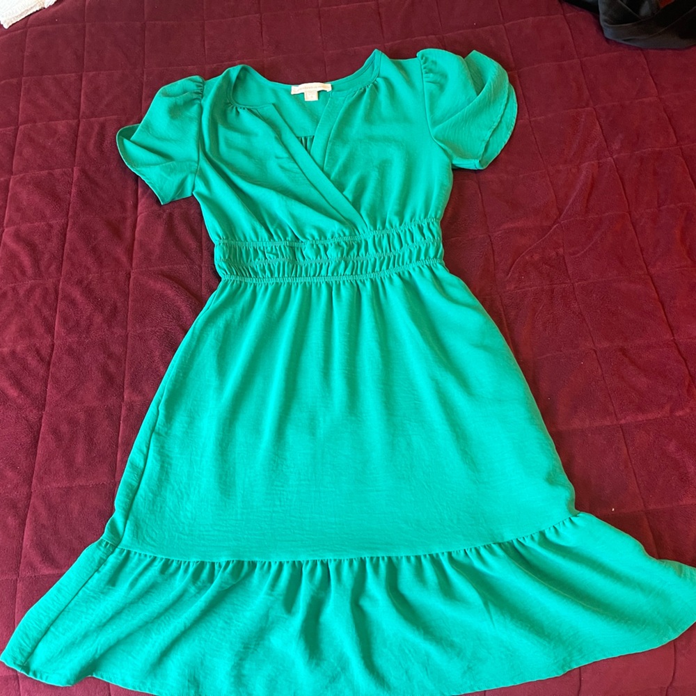 Monteau Vibrant Green Dress
